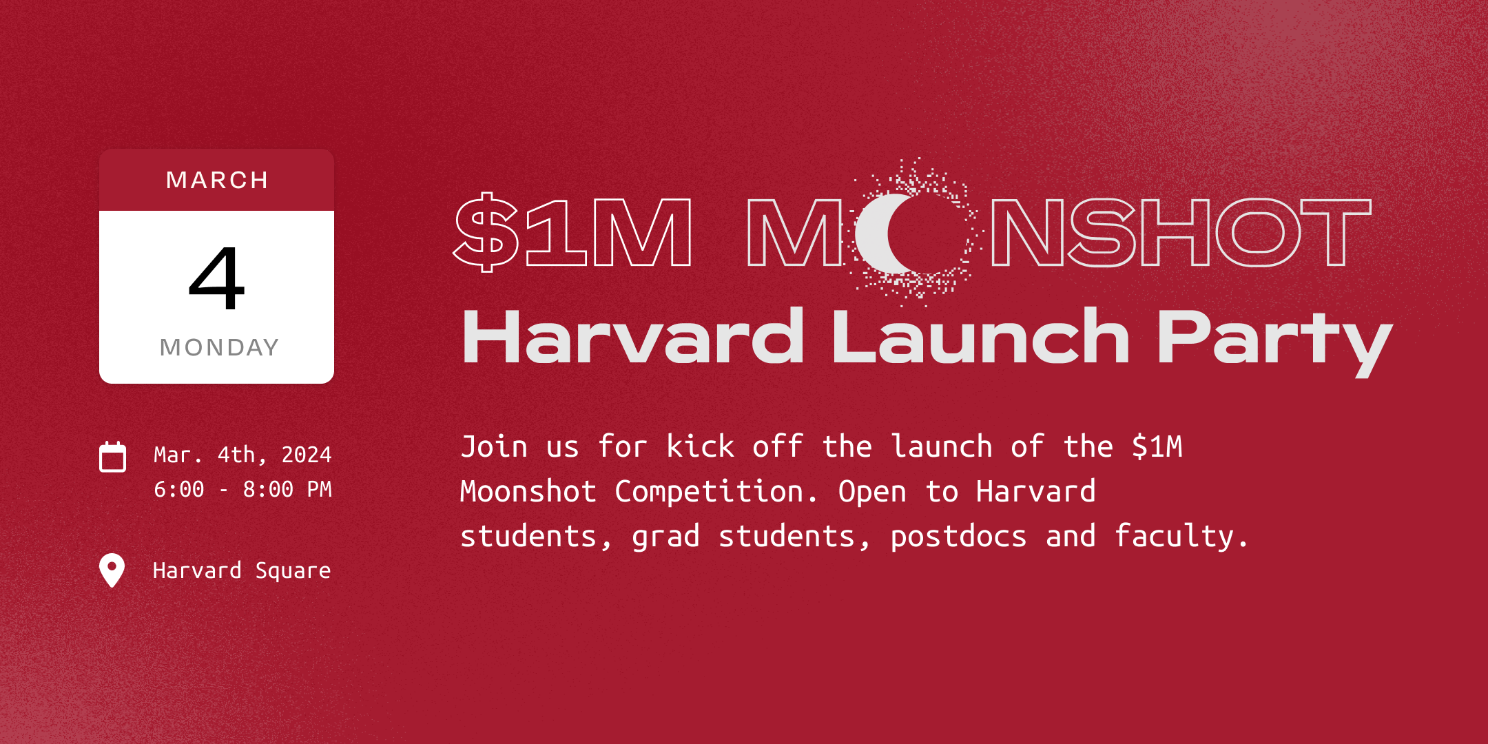 Join Pillar VC — Launch Party for the 1M Moonshot Competition